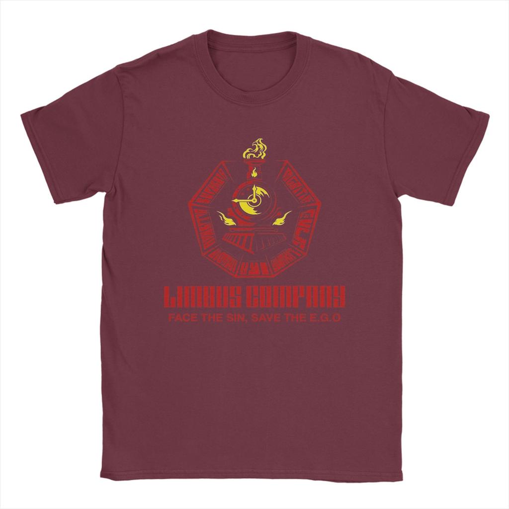 T-shirt Unisex Logo Limbus Company Sin Train Cotone Puro Top Moda Manica Corta Girocollo Maglietta T-shirt da Festa