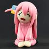 Bocchi The Rock Hitori Gotoh Chibi Version Pink Tracksuit Crying Sitting Pose Anime Figure Boxed Desktop Collectible Ornament Q Poseable Articulated