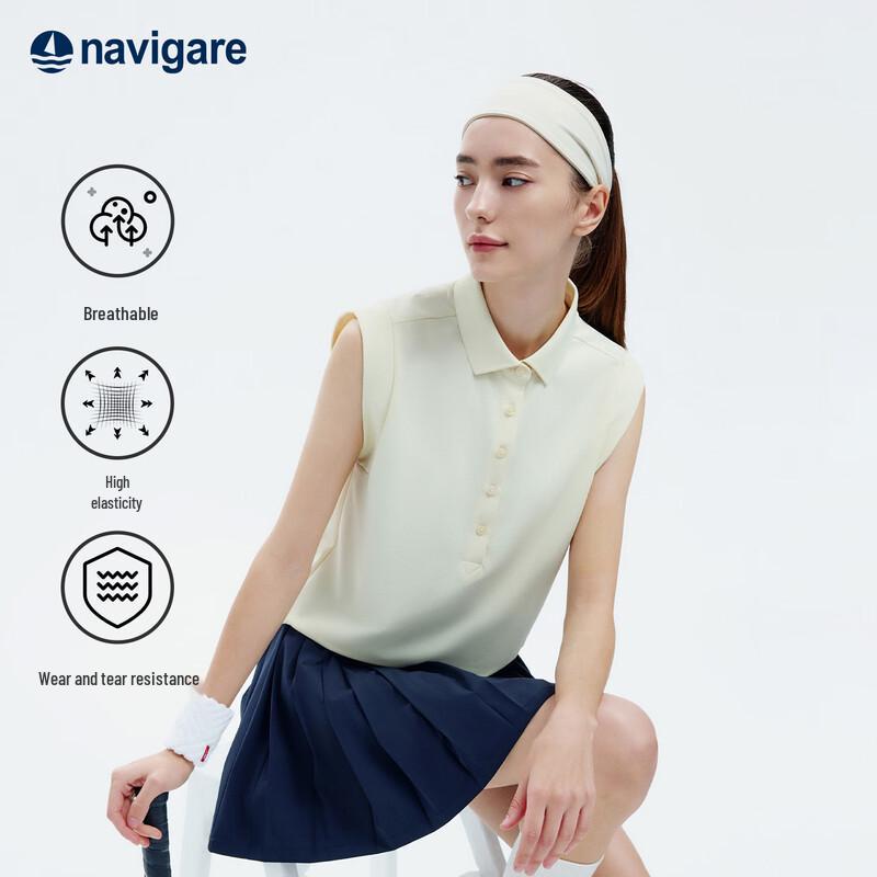 Navigare Women s Sleeveless Polo Sport Vest XL