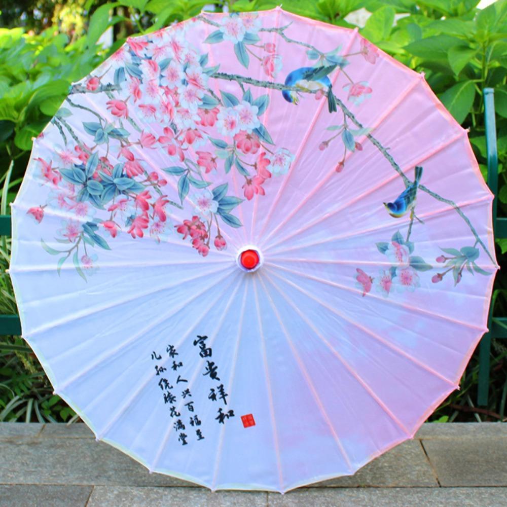 Chinese Antique Style Oiled Paper Umbrella 10 Colors Dance Performance Umbrella  Dance Performance