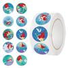 500 Mermaid Princess Curl Self-Adhesive Waterproof Stickers - Cartoon Character Seals