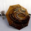 1 PC Automatic Folding Umbrella - Galatasaray S Custom Name Pattern, Portable & Foldable Design with 8 Ribs, Christmas Birthday Gifts