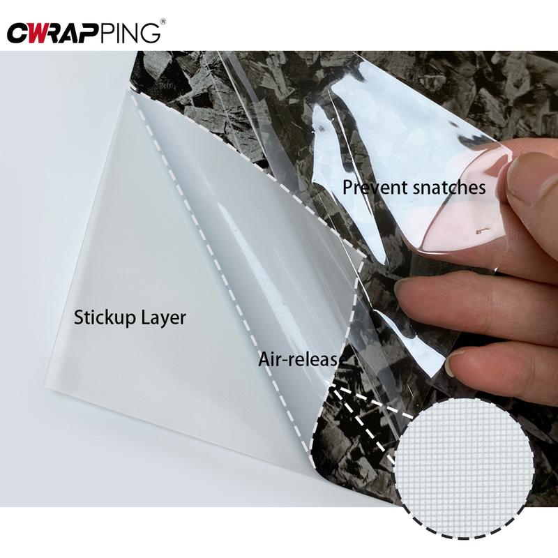 Carbon Fiber Car Stickers Glossy Self Adhesive Wrap Vinyl Stickers Laptop Carbon Fiber Vinyl Film for Motorcycle Car Accessories