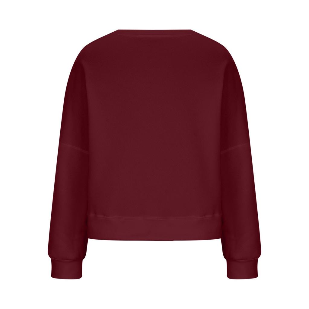 Naiste vabaaja Halloweeni printiga ümara kaelusega pikkade varrukatega dressipluus