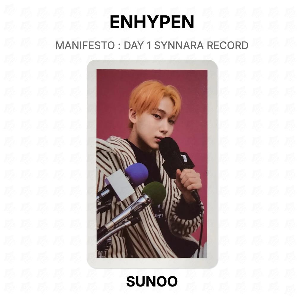 ENHYPEN MANIFESTO : DAY 1 SYNNARA RECORD Official Photocard