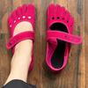 Dámské barefoot boty na jógu s pěti prsty a měkkou koženou podrážkou pro tanec, pilates, chůzi, vnitřní i venkovní použití