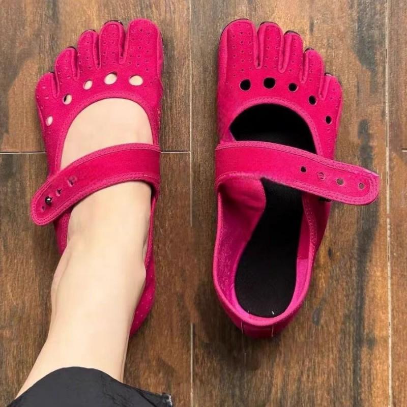 Womens Barefoot Five-Toe Yoga Dance Shoes With Non-Slip Soft Sole Pilates Ballet Modern Indoor Outdoor Use