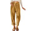Women's Fall Corduroy Pants High Waist Relaxed Straight Leg Trousers Solid Color Casual Pant