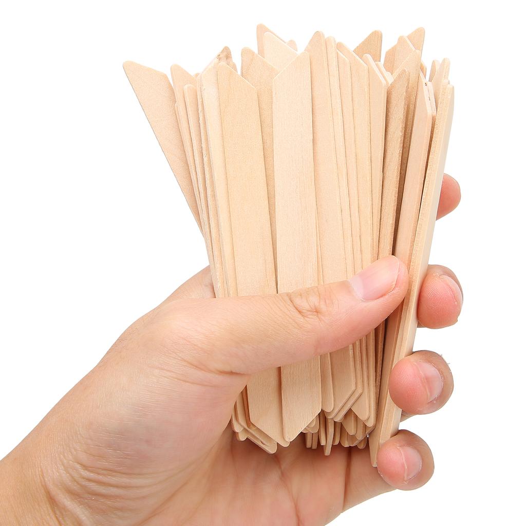 50 stücke Wachs Spatel Applikator Holz Wachsen Applikator Sticks Bein Arm Gesichts Haar Entfernung Werkzeug
