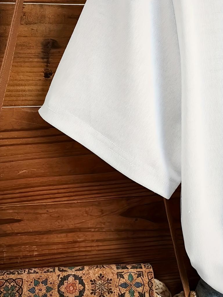 T-shirt Elegante da Donna con Stampa Luna e Stelle Top Casual a Manica Corta con Girocollo per Primavera Estate Top con Stampa Dorata Vestibilità Comoda