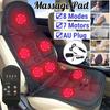 8 Modes Full Body Pad Heating Massage Seat Cushion Massagers Shiatsu Back Neck Waist Pain Relief Car Seat Electric