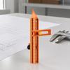 Yousheng Magnetic Marking Ruler, Multi-Function Scribing Tool, DIY Woodworking Scriber Line Maker, Portable Aluminum Alloy Woodworking Compass Scriber