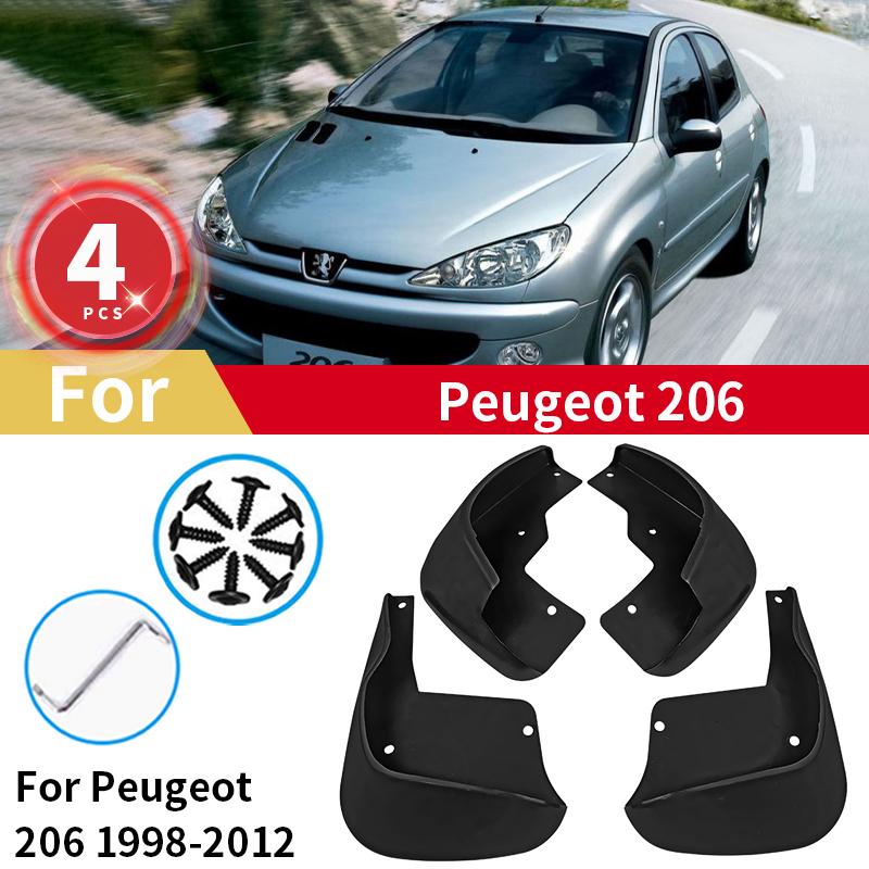 

Брызговики для Peugeot 206 1998-2012 брызгозащитная защита, защита от брызг, передние и задние брызговики, автомобильные аксессуары, 4 шт.