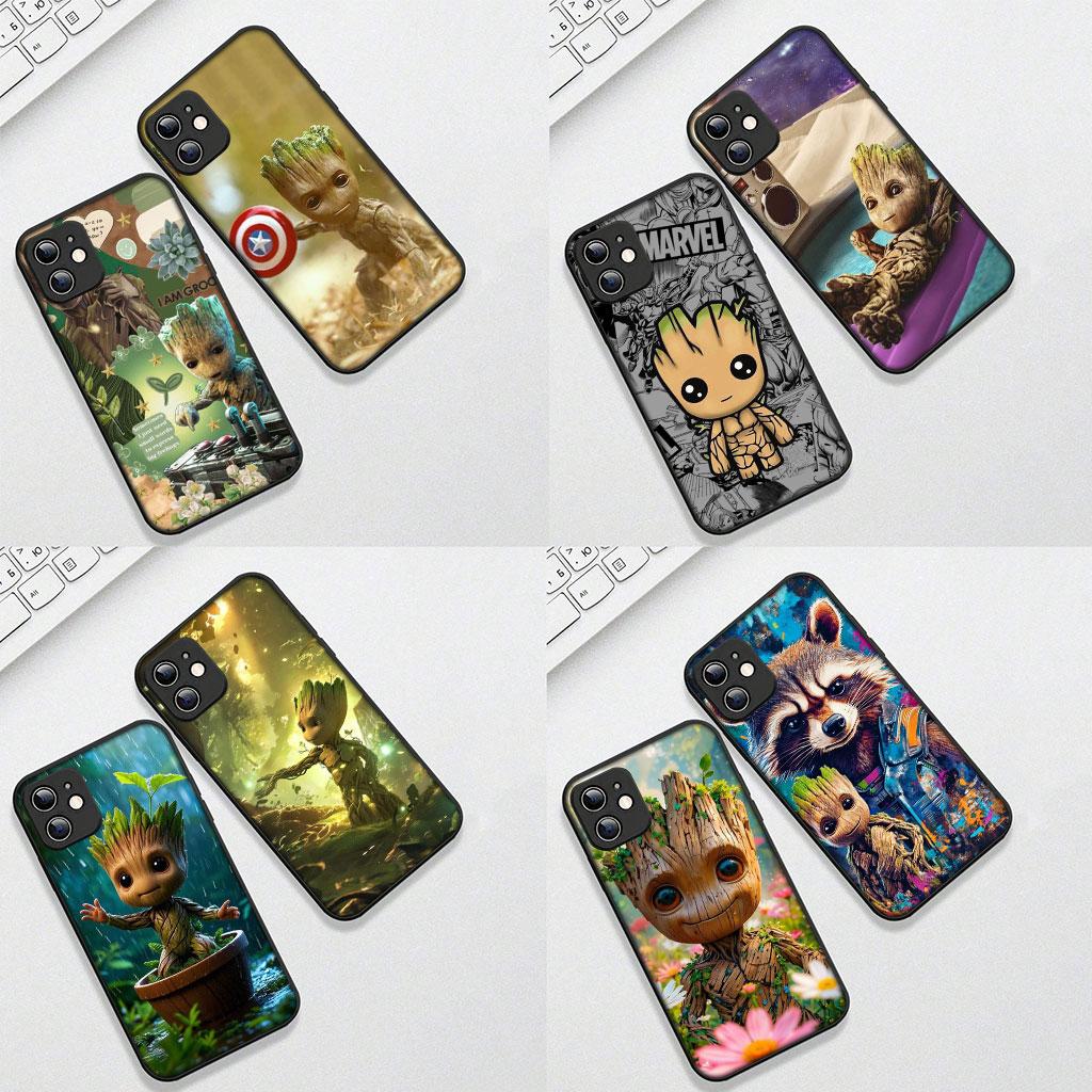Guardians of the Galaxy Groot Hülle Handyhülle für Apple iPhone 16 15 14 11 Pro Max 7 8 Plus SE2 SE3 SE 2022 2020 Hülle
