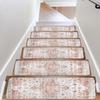 Vintage Bohemian Stair Carpet Non-slip, Absorbent Indoor Safety Rug Suitable for Indoor and Outdoor Staircases Home Decor