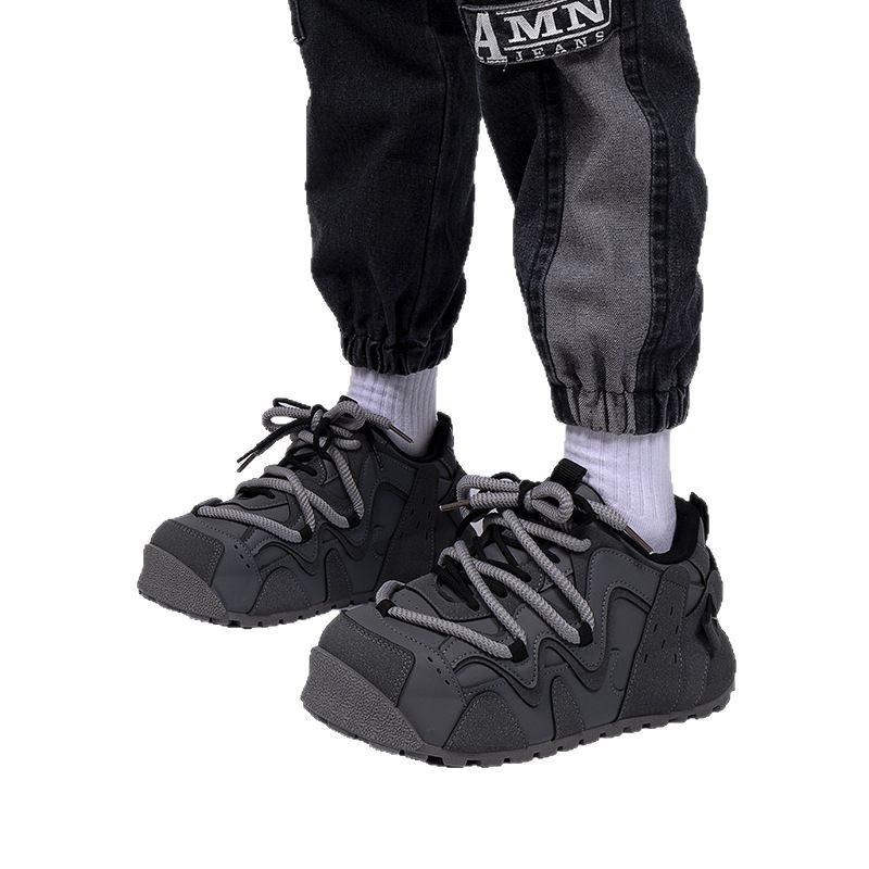 Global thick-soled heightening board shoes ZHQ68272 spring men's lightweight and comfortable trendy shoes versatile and explosive bread shoes