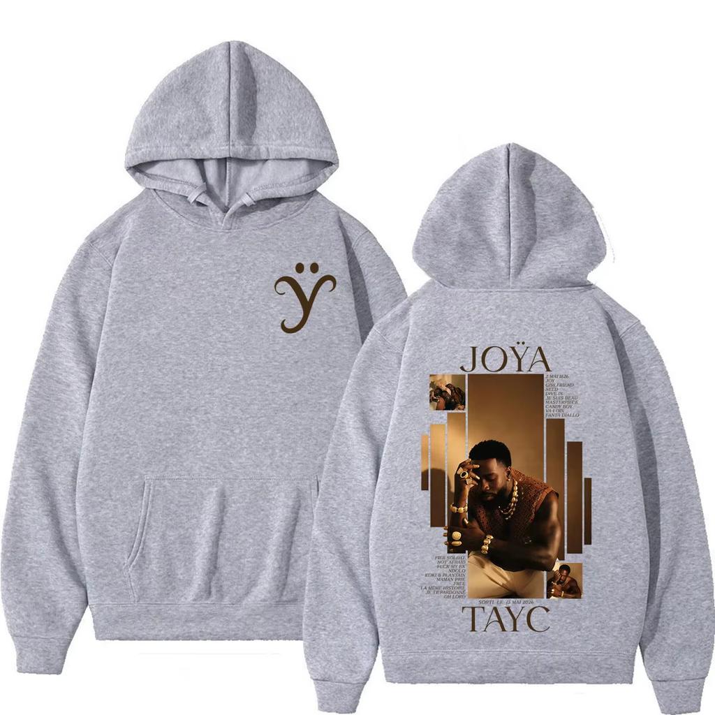 Singer Tayc JOŸA Album 2026 Tour Merch Hoodie Men Women Fashion Hip-Hop Sweatshirts Long Sleeves Loose Cozy and Versatile