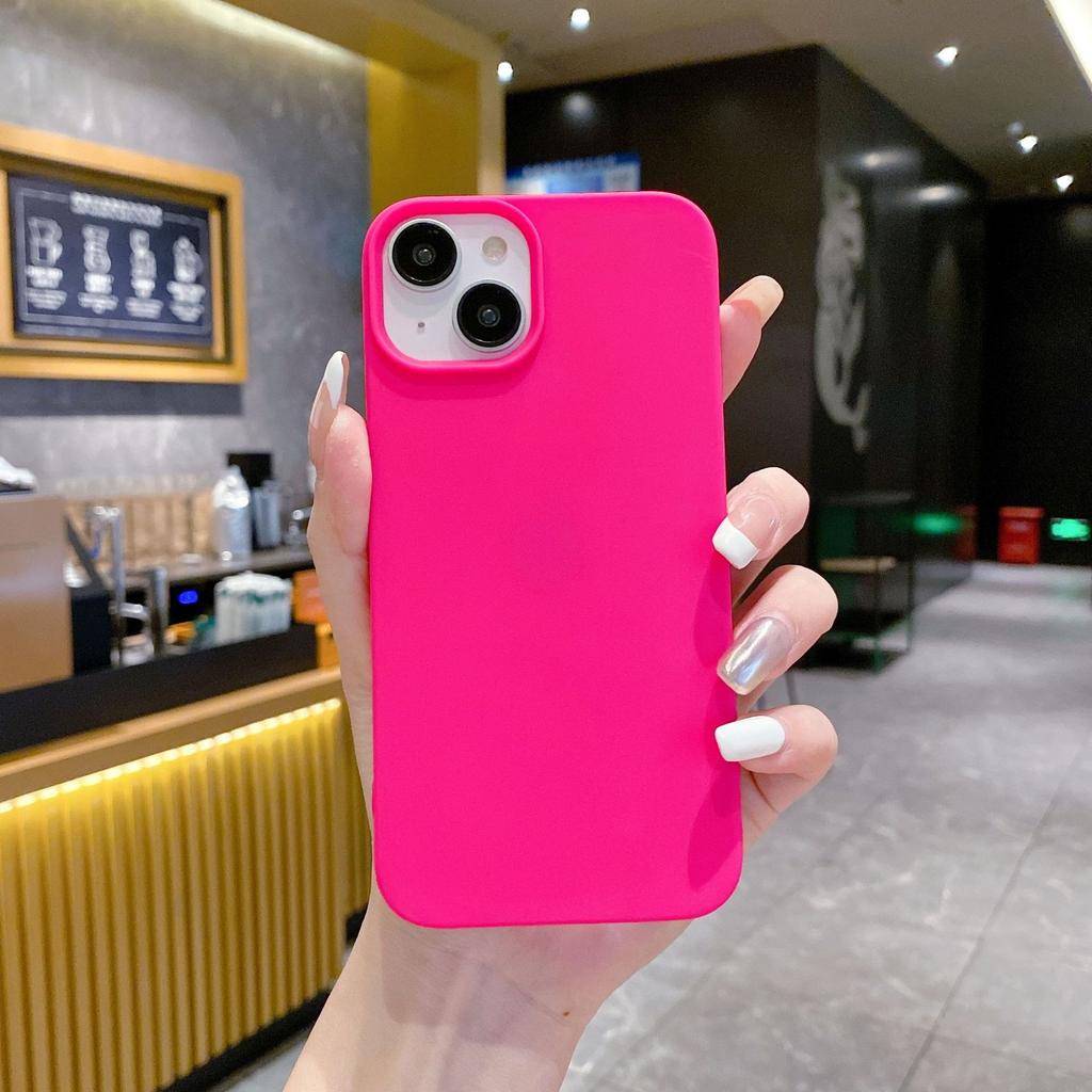 Einfarbiges schlichtes Half-Pack Mattes Gehäuse High-End Geeignet für iPhone15promax Apple 11 Handyhülle 14pro 13