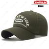 Retro Letter Embroidery Soft Top Baseball Cap Korean Trendy Duckbill Cap Outdoor Sun Protection Hat