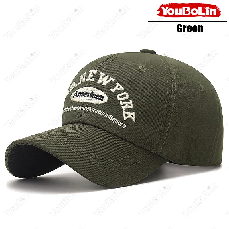 Retro Letter Embroidery Soft Top Baseball Cap Korean Trendy Duckbill Cap Outdoor Sun Protection Hat