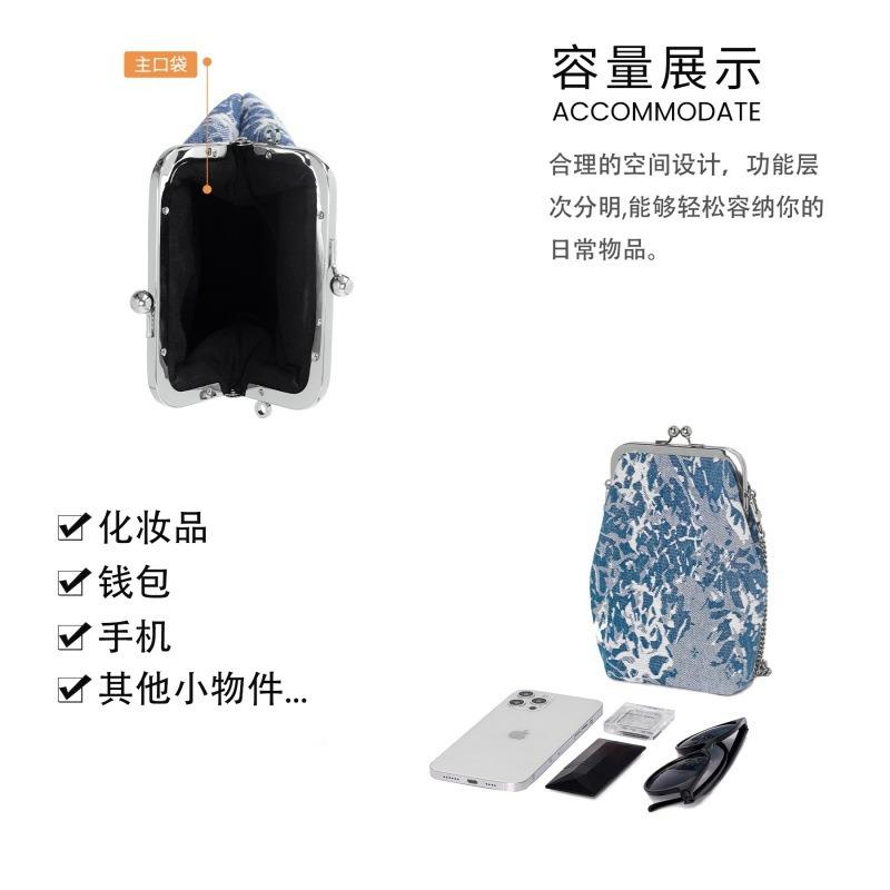 Summer new handbag denim mini bag women's outdoor leisure messenger bag fashion cosmetic bag