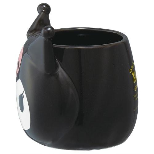 Skater Pottery Mug 390ml Die Cut Kuromi Sanrio CHMGD4-A