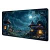 Stain Resistant NonSlip PTCG Game Mat Glowing Starry Sky Ancient Tree Design Card Playmat Smooth Gaming Mouse Pad