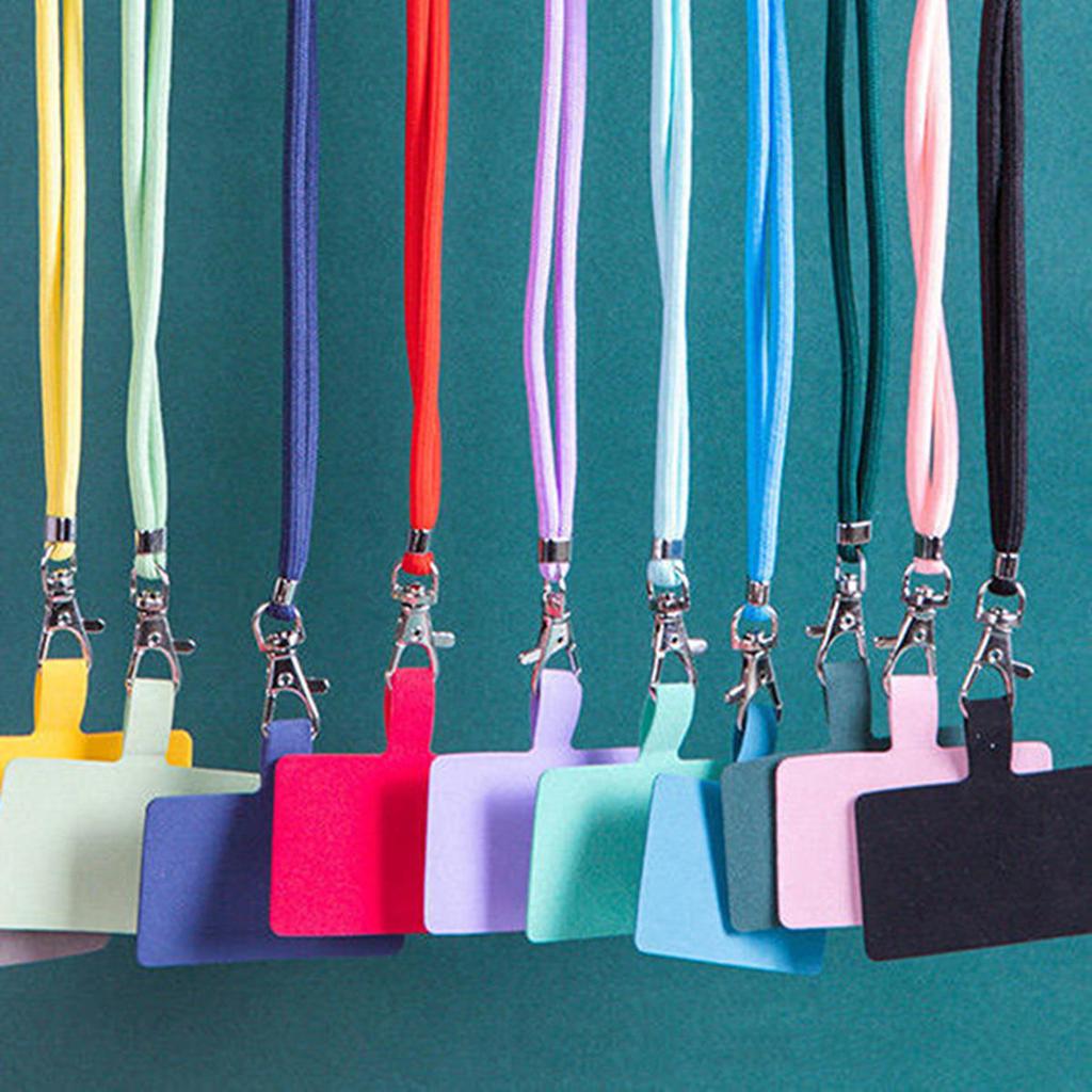 Soft Phone Lanyard Strap Patch For All Phone Cases Solid Color Household External Hanging Neck Freeing Hands And Preventing Loss