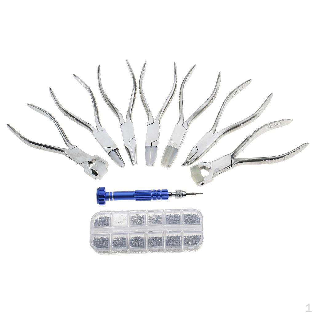 

Precision Mechanic Optician Tool with Screwdriver, Mini Screws And Glasses Repair Pliers