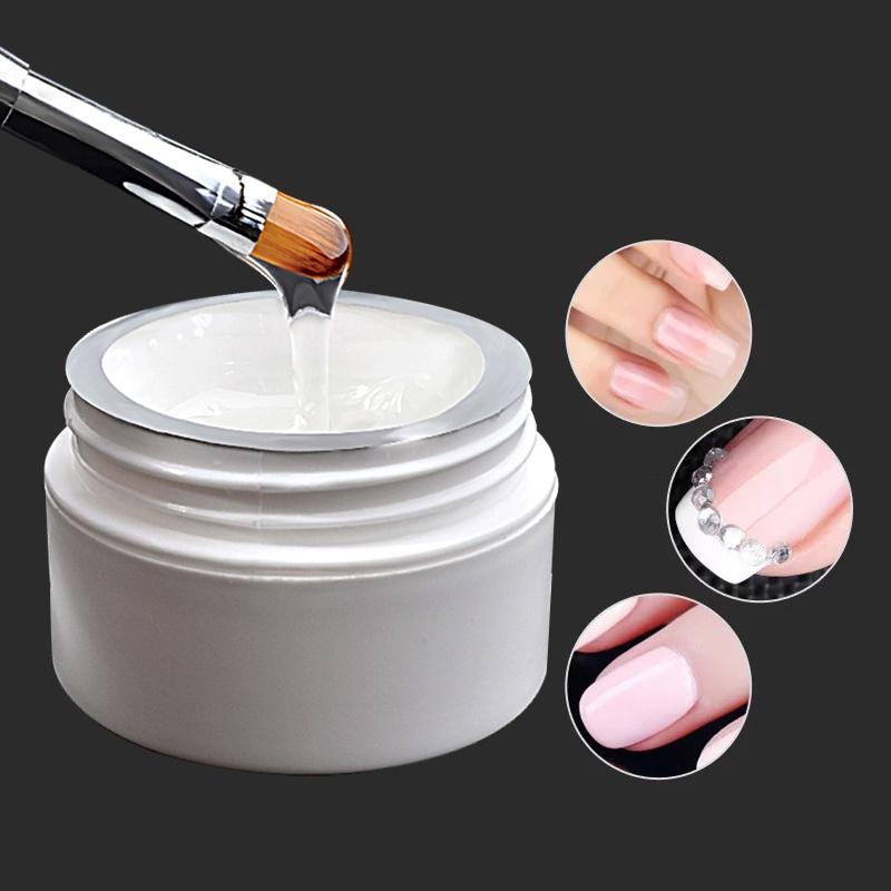 3 Farben 10ML UV Gel Nagelspitzen Nail Art Gel Nagelverlängerung Nail Art Werkzeuge ZKStar WBL