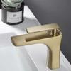 Brushed Gold Bathroom Faucet Antique Basin Faucet Water Basin Mixer Tap Hot & Cold Brass Lavotory Faucet Sink Water Crane Mixer
