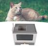 Enclosed Litter Box Foldable Top Entry Drawer Type Prevent Splashing Cat Toilet Box for Adult Cat Kitten