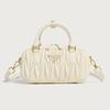 Elegant Women's Pleated Bowling Bag - Versatile, High-End Spring/Summer Handbag