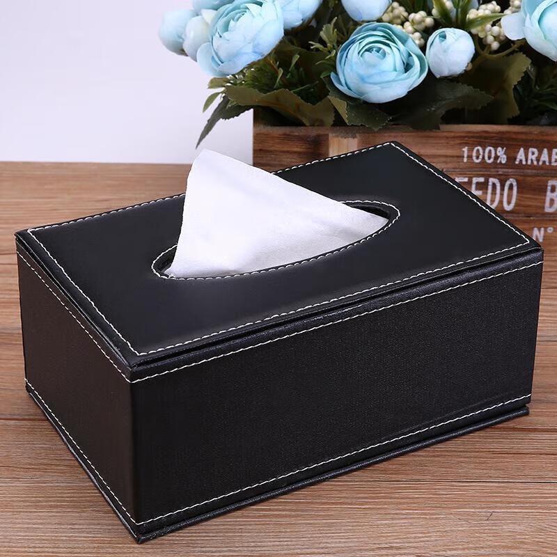 Modern Leather Tissue Box