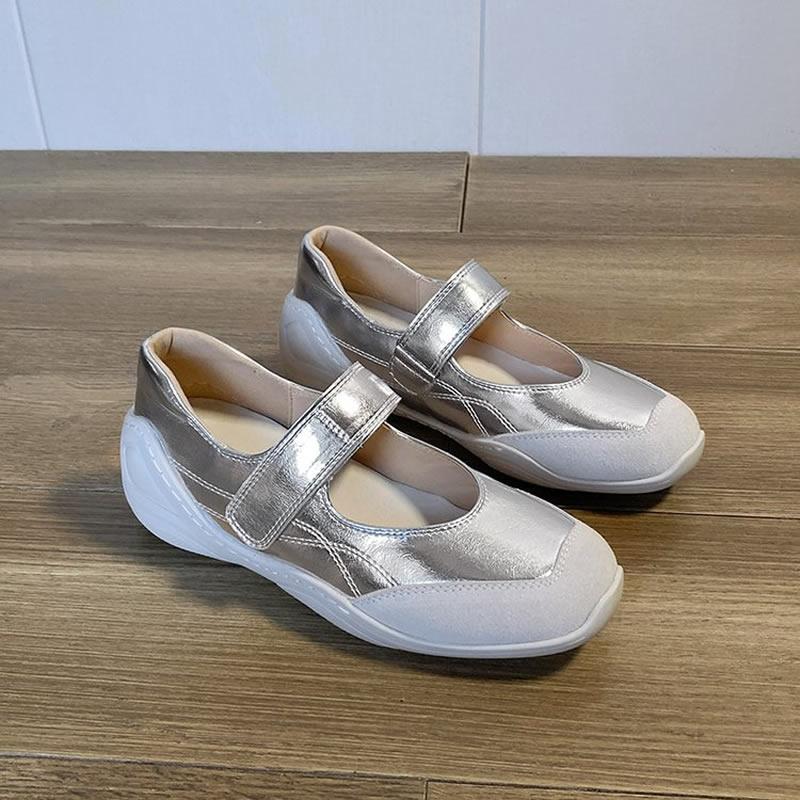 

Балетки Повседневная обувь Женские сандалии Мэри Джейн Обувь Лето 2025 Бренд Комфорт Спортивные кроссовки Обувь Неглубокие Сандалии Женские 40 серебряный
