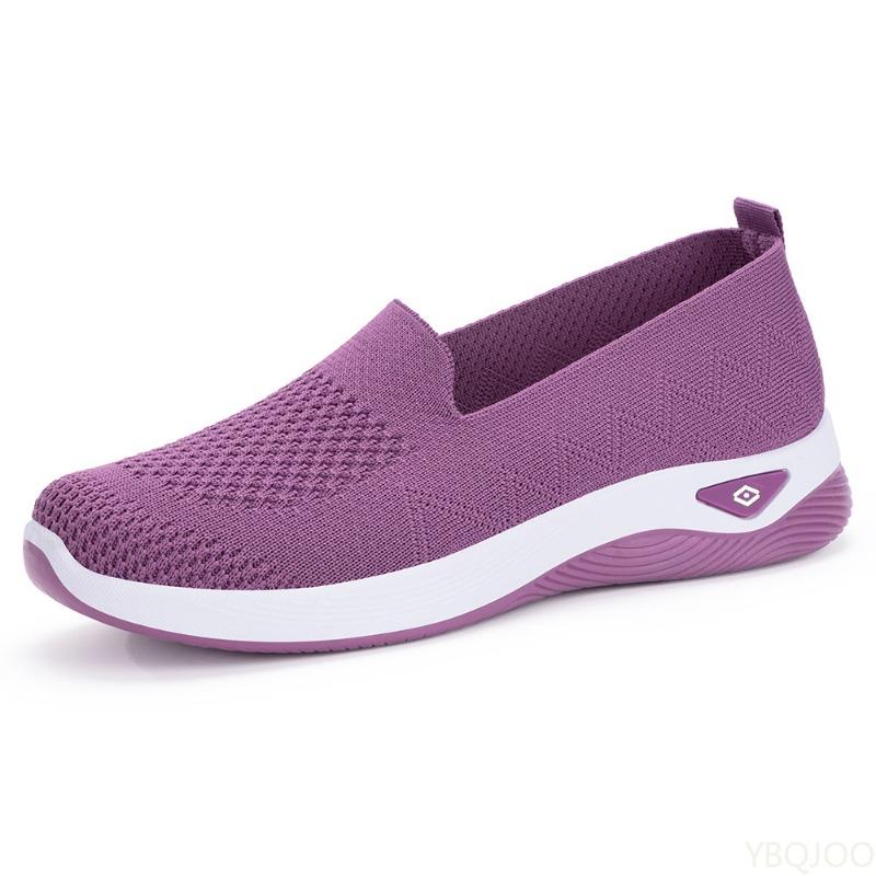 

Summer Casual Soft Bottom Anti Slip Breathable One Foot Shoes for Women Shallow Mouth Comfortable Women s Sports Shoes 41 фіолетовий