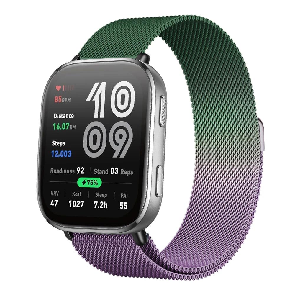 Magnetisches Armband für Für Amazfit Bip 6 Armband 22mm Band Metall Mesh Smartwatch Armband Correa Für Amazfit Bip6 Uhrenarmbänder