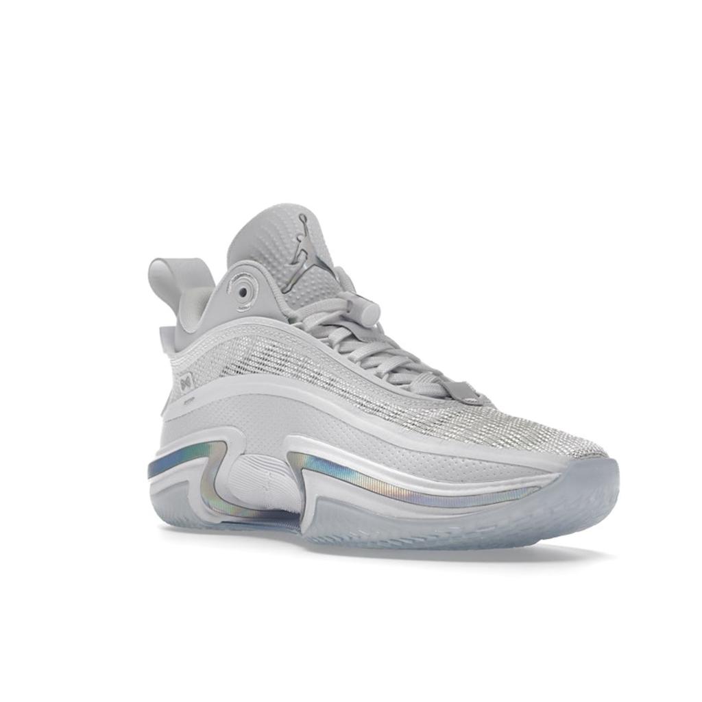 Air Jordan 36 Low Pure Money Men Sneakers White Metallic-Silver DH0833-101