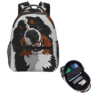 Bernese Mountain Dog Backpack Hot Sale Daypack Large Capacity Kids BookBag School Bag Shoulder Bags for Men Women