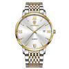 POEDAGAR Business Simple Men's Watch Stainless Steel Waterproof Date Men Watch High Quality Fashion Quartz Watches For Man Reloj