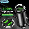 1 Stück 200W Mini Dual-Port USB Autoladegerät Zigarettenanzünder Schnellladung Auto Handy Ladegerät Adapter für iPhone 13 12 Xiaomi Huawei Samsung