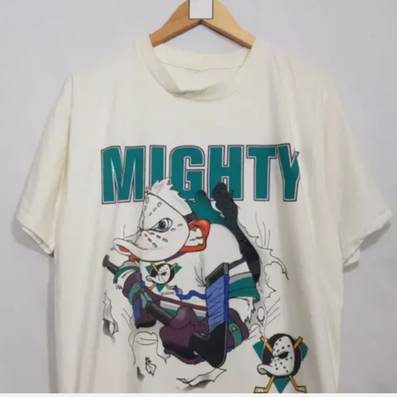 Винтажная футболка НХЛ Mighty Ducks - Унисекс футболка Anaheim Ducks S