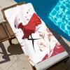 H-hollow Spiel Ritter Cartoon Handtuch Strand Schnelltrocknend Weich Poolhandtücher Geschenk für Reise Fitnessstudio Dusche Camping Sport