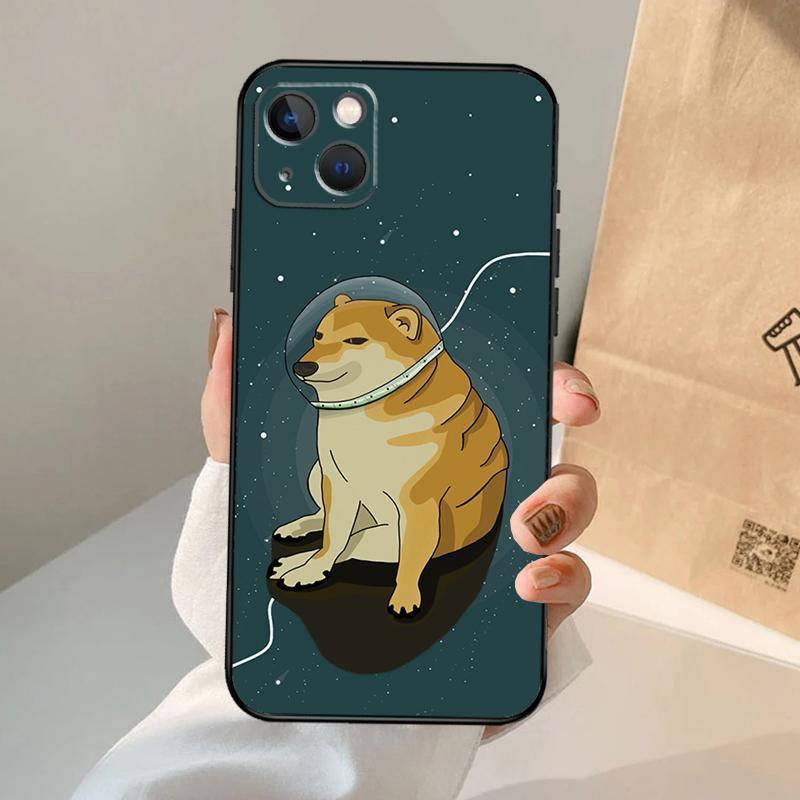 Funny Cheems Doge Case For iPhone 16 15 14 13 11 12 Pro Max XS X XR Plus Back Cover For iPhone 16 15 14 12 13 Mini
