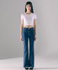 AVA MOLLI Slim Fit Boots Cut Denim Pt (Indigo)