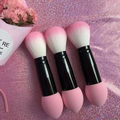 1Pcs Double Head Brush Powder Blusher Brush Sponge Foundation Makeup Brush Makeup Tools