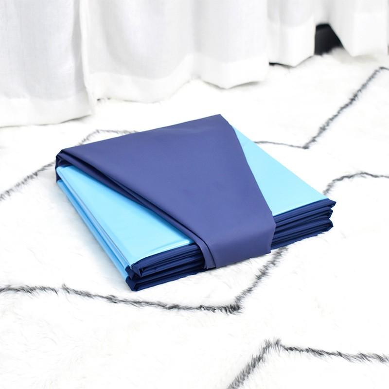 Piscina Portatile Pieghevole in PVC per Bagnetto Animali Cani Taglia Grande 160x30cm O 120x30cm Blu Rosso
