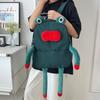New Kawaii Rucksack Cartoon Plush Frog Children's School Backpack Lightweight Large Capacity Book Bags Learning Supplies
