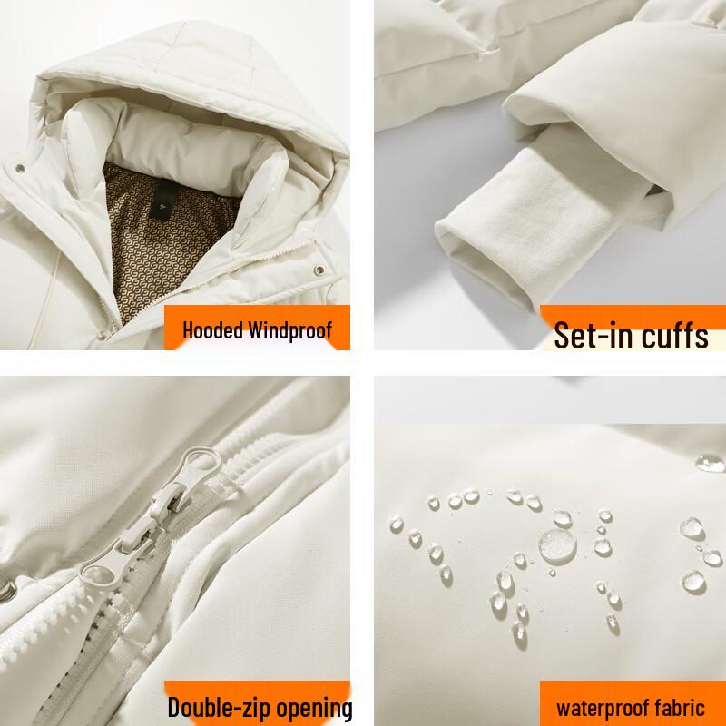 Warrior Unisex Mid-Length Thickened Winter Padded Jacket