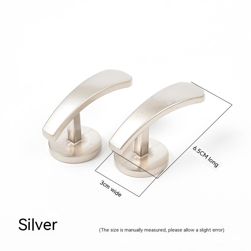 1 Pair Vintage Modern Curtain Hooks Wall Mounted Aluminum Alloy Wall Hanger Home Decor Accessories